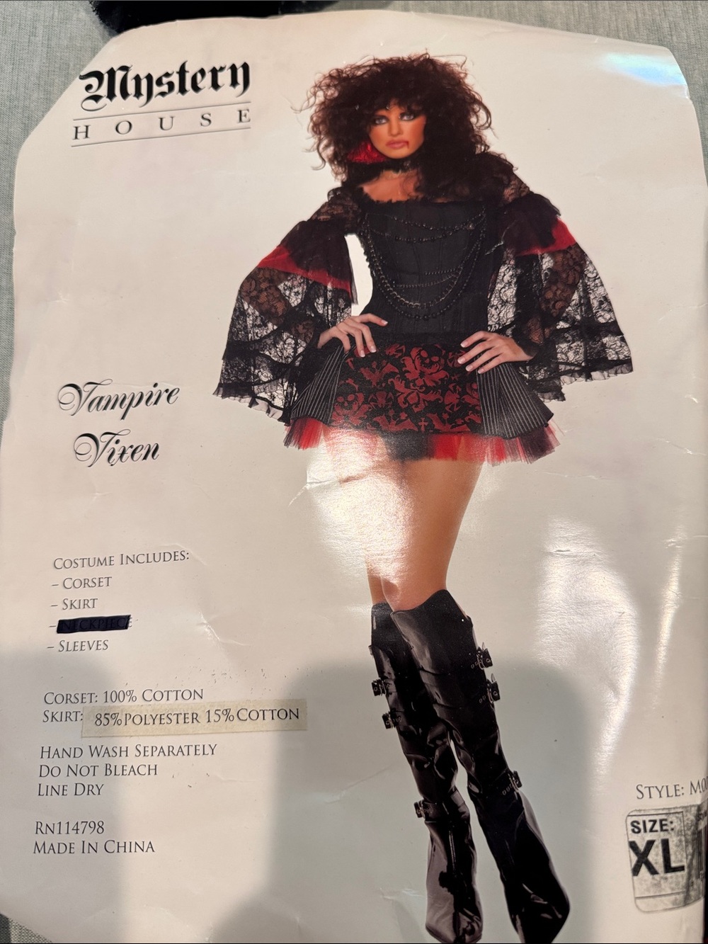 Vampire Vixen Black & Red Lace Cape Coat